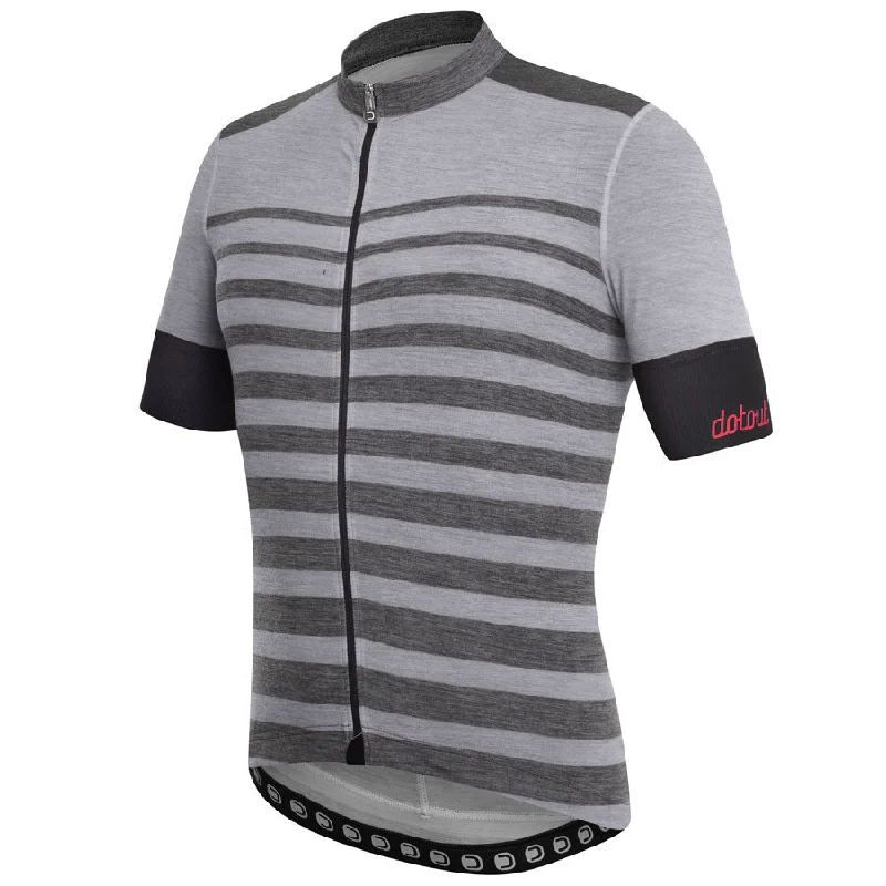 bicycle tires for gravel roads-Maglia DotOut Premium - Melange Grigio