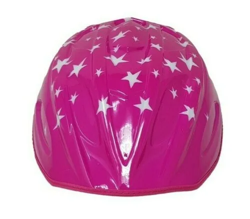 bicycle handlebars for racing-LAZER CRAZY P'NUT PINK STARS REPLACEMENT CLIP ON KIDS BIKE HELMET SHELL TOP