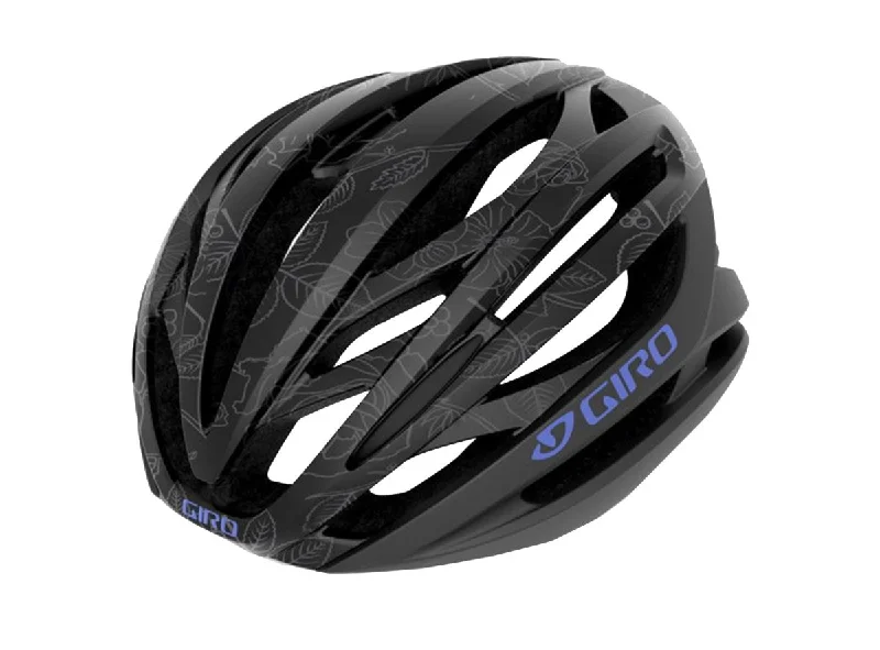 bike repair kits for all-weather conditions-Giro Seyen MIPS Road Helmet - Matt Black Floral - 2020