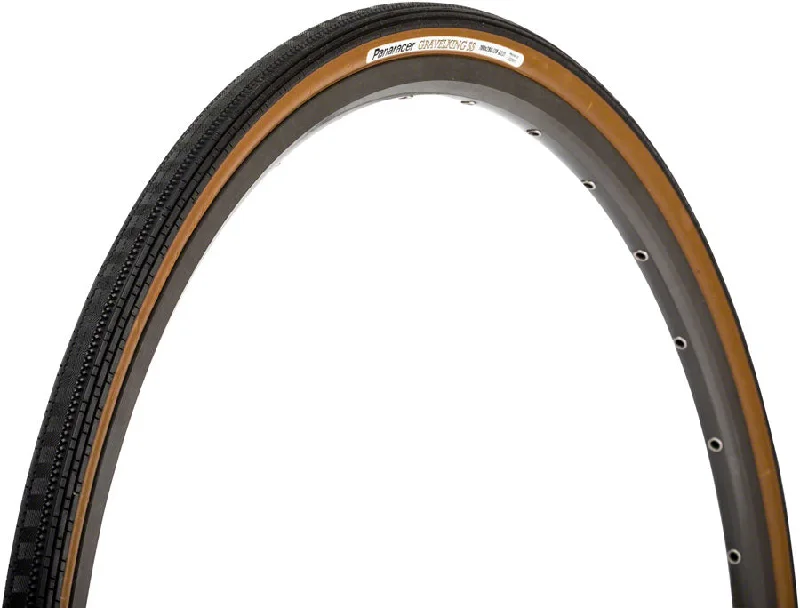 bike wheelsets for improved performance-Panaracer GravelKing SS Plus Tire - 700 x 28 Clincher Folding BLK/Brown ProTite Protection