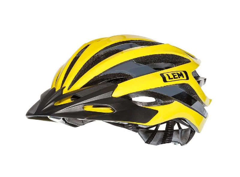 bicycle chains for road bikes-LEM Gavia Road Bike Helmet - Yellow