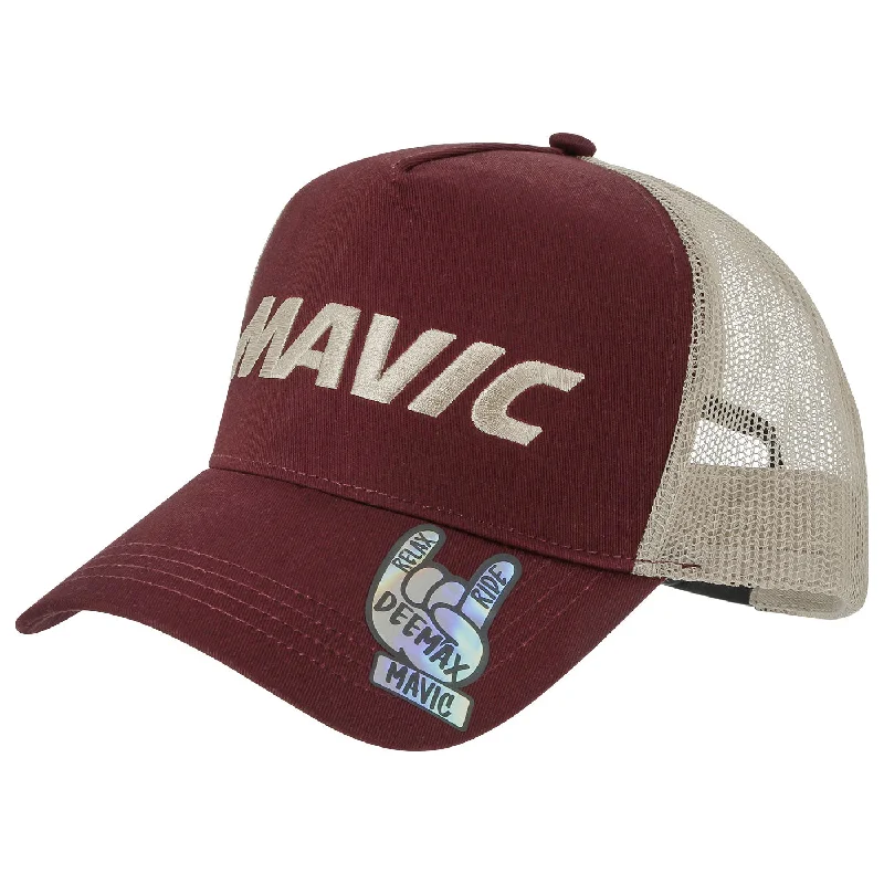 bike accessories for casual cyclists-Cappellino Mavic Trucker - Bordeaux