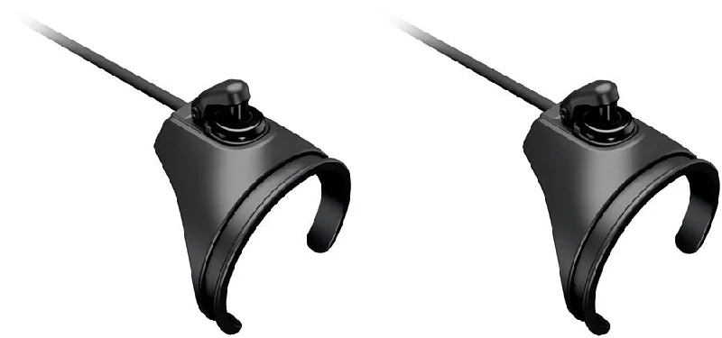 bike clothing for hot weather-Shimano Dura-Ace SW-RS801-T Satellite Shifter Tops - Pair 260mm Cable Black